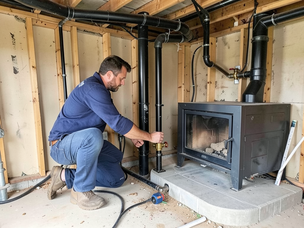 Adding a natural gas line for your new fireplace i