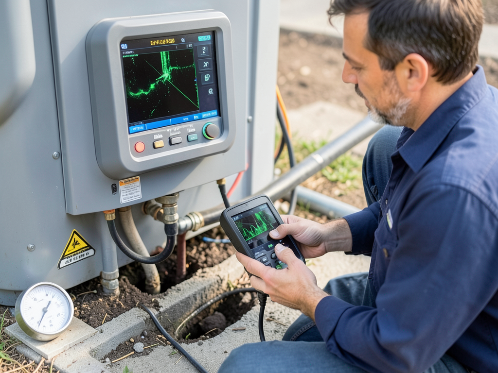 Finding and fixing hidden pool heater plumbing lea